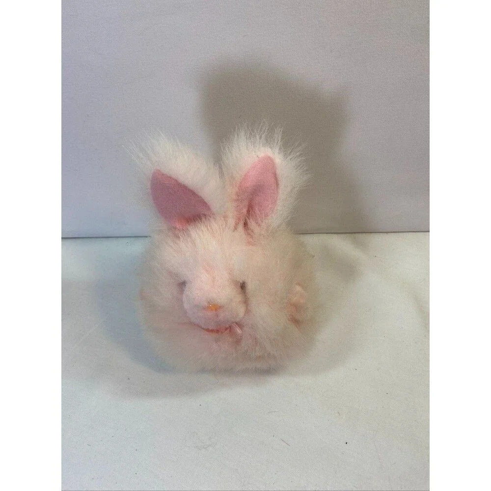 RUSS FLUFFY ROUND PINK BUNNY 6